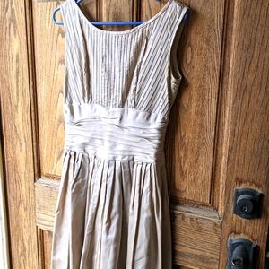 Vintage Champagne Silk dress (handmade)